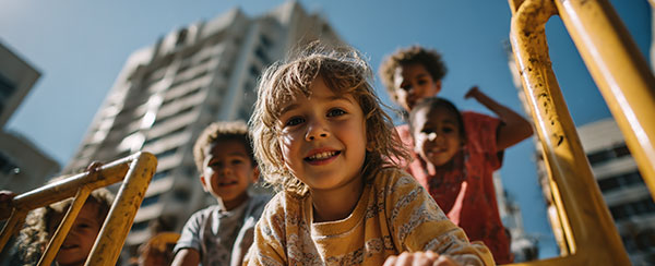 Children at a playground