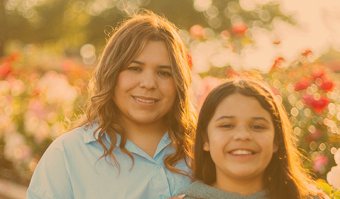 care giver and child